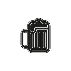 beer mug icon - drink alcohol symbol - bar sign