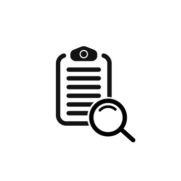 search checklist. search in document. vector symbol EPS10