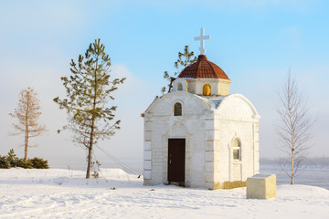 Volgograd. Russia - February 3, 2019. The temple in honor of the icon of the Mother of God, the...