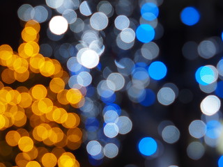 bokeh, blurred christmas illumination