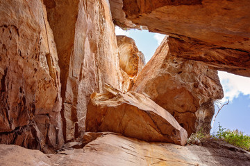 Sandstone Cliffs Cania Gorge Australia