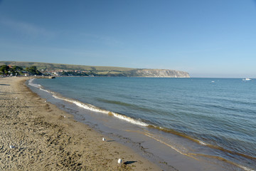 Seafront at Swanage on Dorset coast