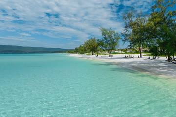 beautiful beach tropical island , summer vacation