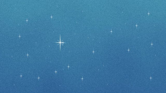 Beautiful Starry Night Sky in a Cartoon Style