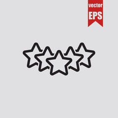 Five Stars icon.Vector illustration.