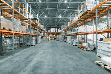 Large hangar warehouse industrial and logistics companies.