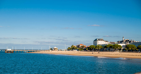 Arcachon, la plage, Gironde, Nouvelle-Aquitaine, France.