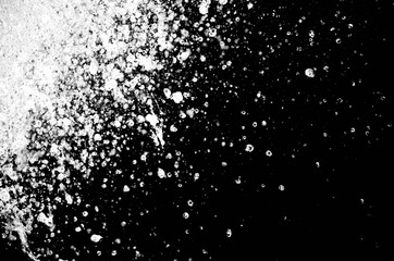 Water Splash On Black Background