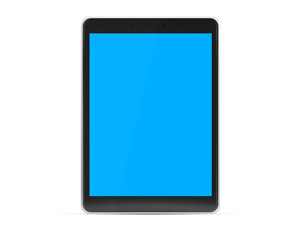 Modern tablet mockup isolated on white 3d rendering