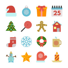 Christmas icons set