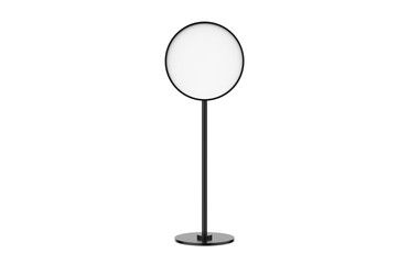 Floorstanding indoor landscape signboard holder, strong sign holder for promoting your products & services, 3d illustration
