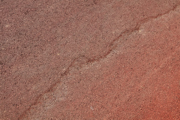 Water stains on the plastic runway