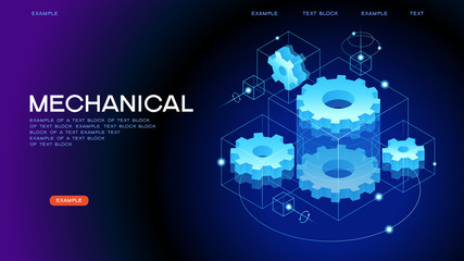 Mechanical concept banner
