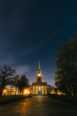 night church in winter
