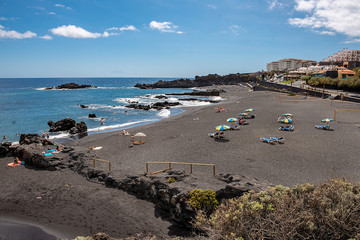 Fototapeta na wymiar Los Cancajos beach on La Palma island Canary Islands