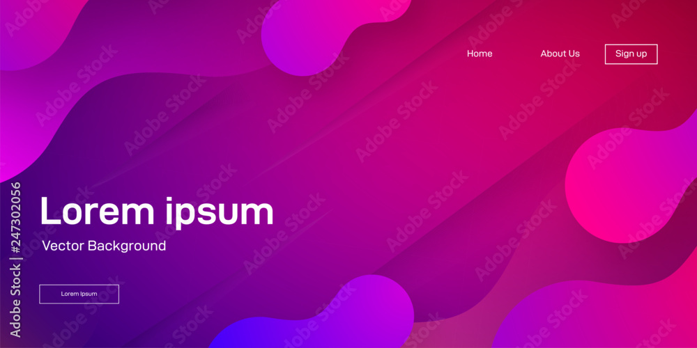 Poster geometric wallpaper. fluid gradient shapes composition. futuristic design posters. vector abstract b
