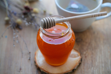 honey fresh collection is on the table 