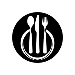 Dish Fork Knife Spoon Icon