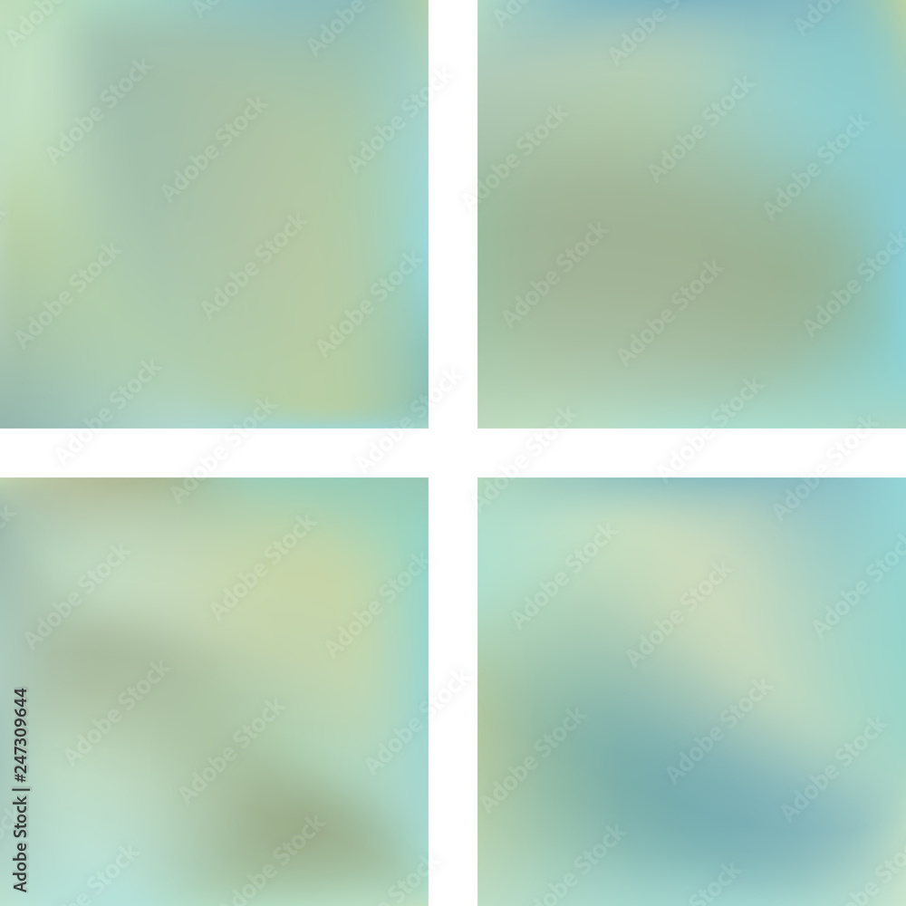 Poster set with abstract blurred backgrounds. vector illustration. modern geometrical backdrop. abstract te