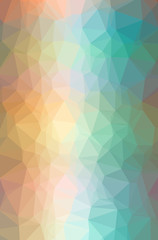 Obraz premium Illustration of abstract Blue, Green, Orange, Yellow vertical low poly background. Beautiful polygon design pattern.
