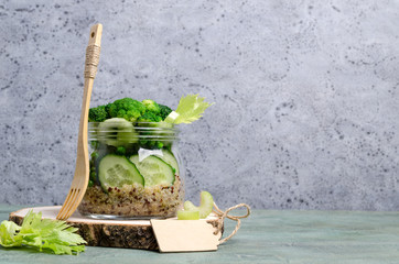 Salad with quinoa