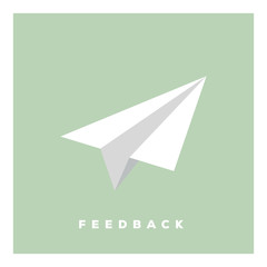 Naklejka premium FEEDBACK ICON CONCEPT