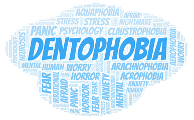 Dentophobia word cloud.