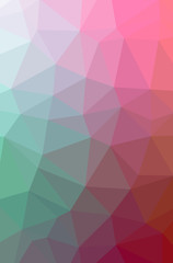 Fototapeta premium Illustration of abstract Green, Pink vertical low poly background. Beautiful polygon design pattern.