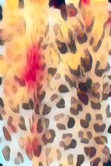 abstract colorful spotted art