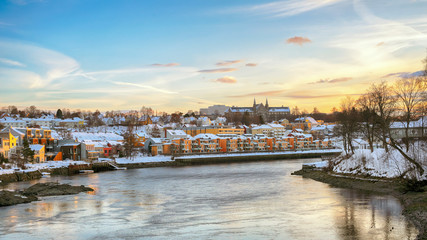 Fototapeta premium River Nidelva in Trondheim
