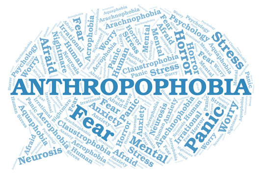 Anthropophobia word cloud.