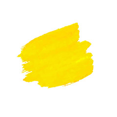 Naklejka premium Yellow Blob Isolated