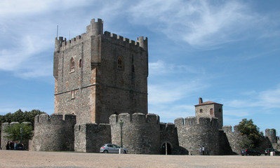 Fototapeta na wymiar the medieval fortress of Braganza in Portugal
