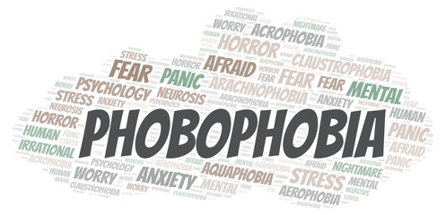 Phobophobia word cloud.