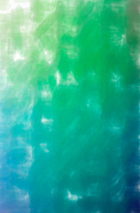 Abstract illustration of blue, purple and green Watercolor with low coverage background