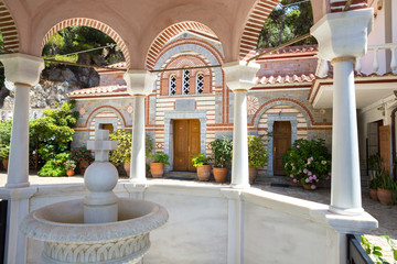 Fototapeta na wymiar Saint George Selinari monastery, Crete, Greece