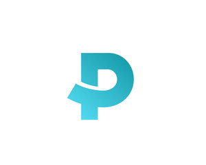 Letter P logo icon design template elements