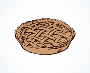 Pie. Vector drawing