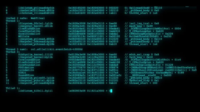 encrypted fast long scrolling programming security hacking code data flow stream on blue display new quality numbers letters coding techno joyful video 4k stock footage