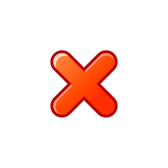 close button vector icon. flat design