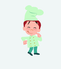 Chef with funny expression. 