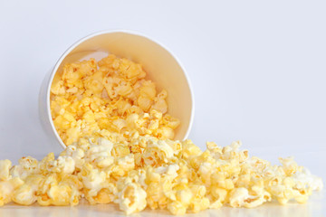 Popcorn Close up for white background