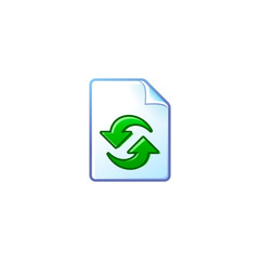 recycle and blank vector icon. flat design