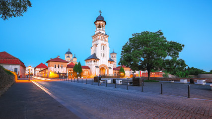 The Coronation Orthodox Cathedral and Roman Catholic cathedral in Fortress of Alba Iulia