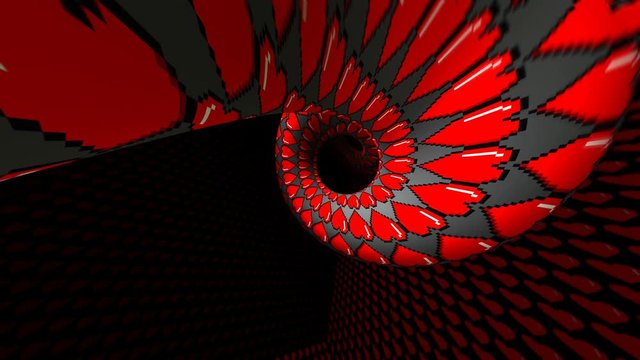 8 bits pixel heart tunnel animation. Retro arcade video game Valentine&acute;s Day background.