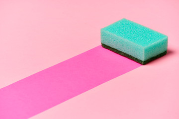Sponge cleansing surface.