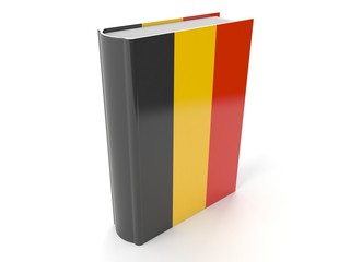 Book with belgian flag