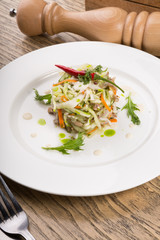 Mixed vegetables cabbage salad