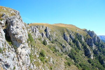 Mountain Vlasic in Bosnia and Herzegovina, view to the cliffs