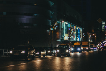  traffic jam in a big city